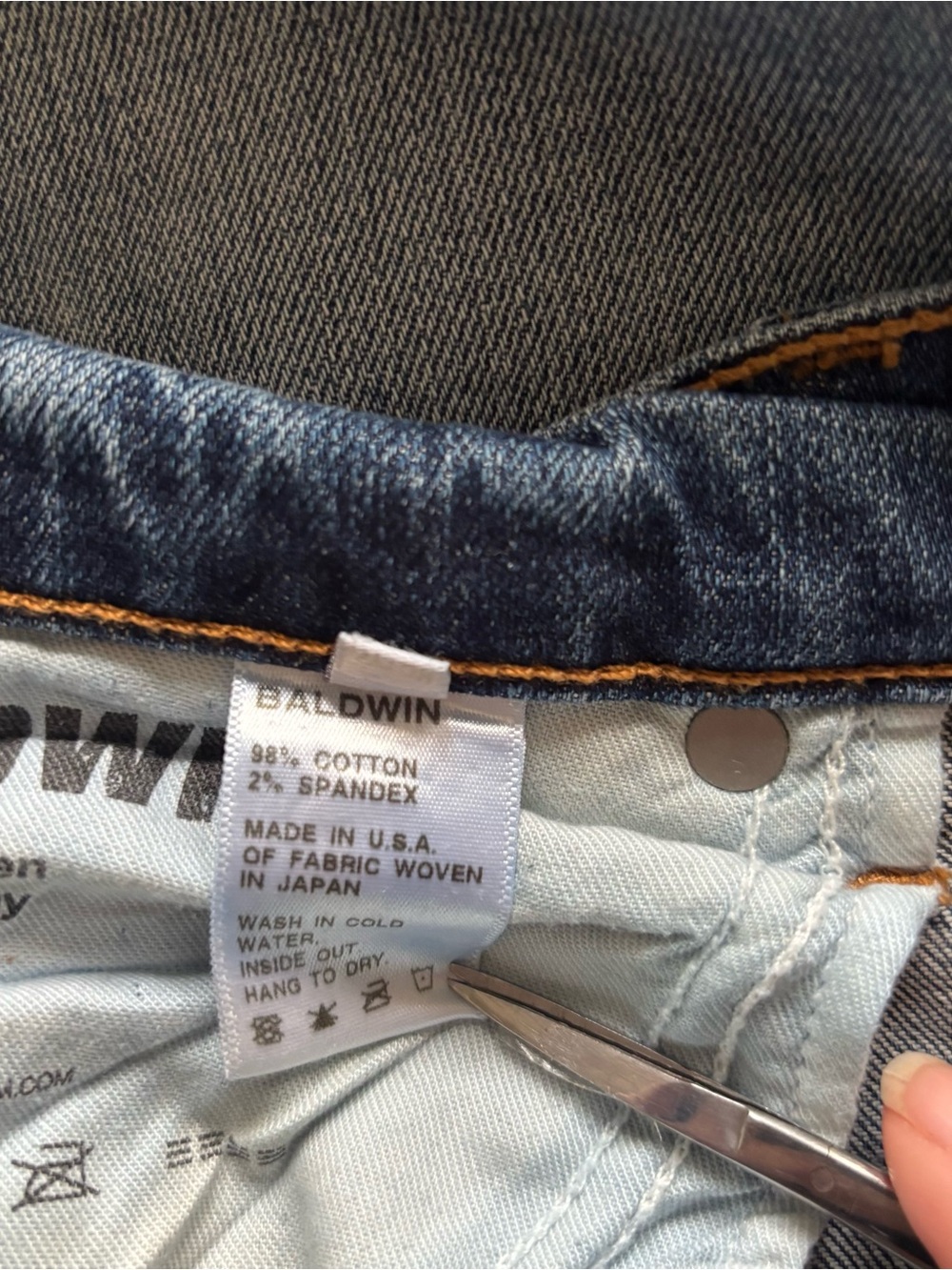 Baldwin The Ten Skinny Jeans Japanese denim 30 pike place medium wash - Picture 12 of 16